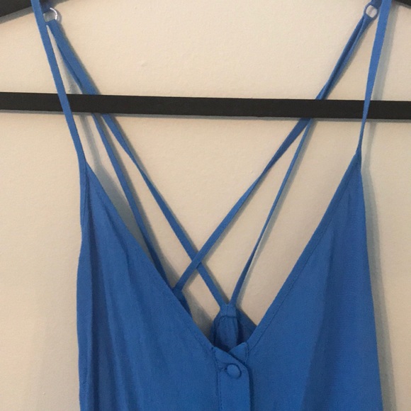 Blue Button Down Dress - Picture 2 of 3